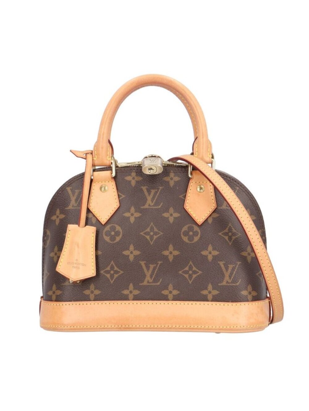 Louis Vuitton Alma BB Monogram Handbag Brown
